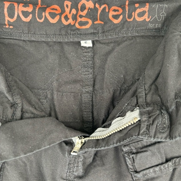 Pete & Greta by Johnny Was Black Cargo Shorts Size 6 - Picture 13 of 13